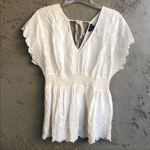 Torrid Embroidered Babydoll Top Size 1